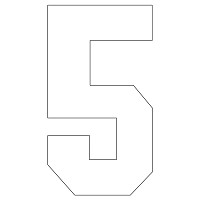 block font number five